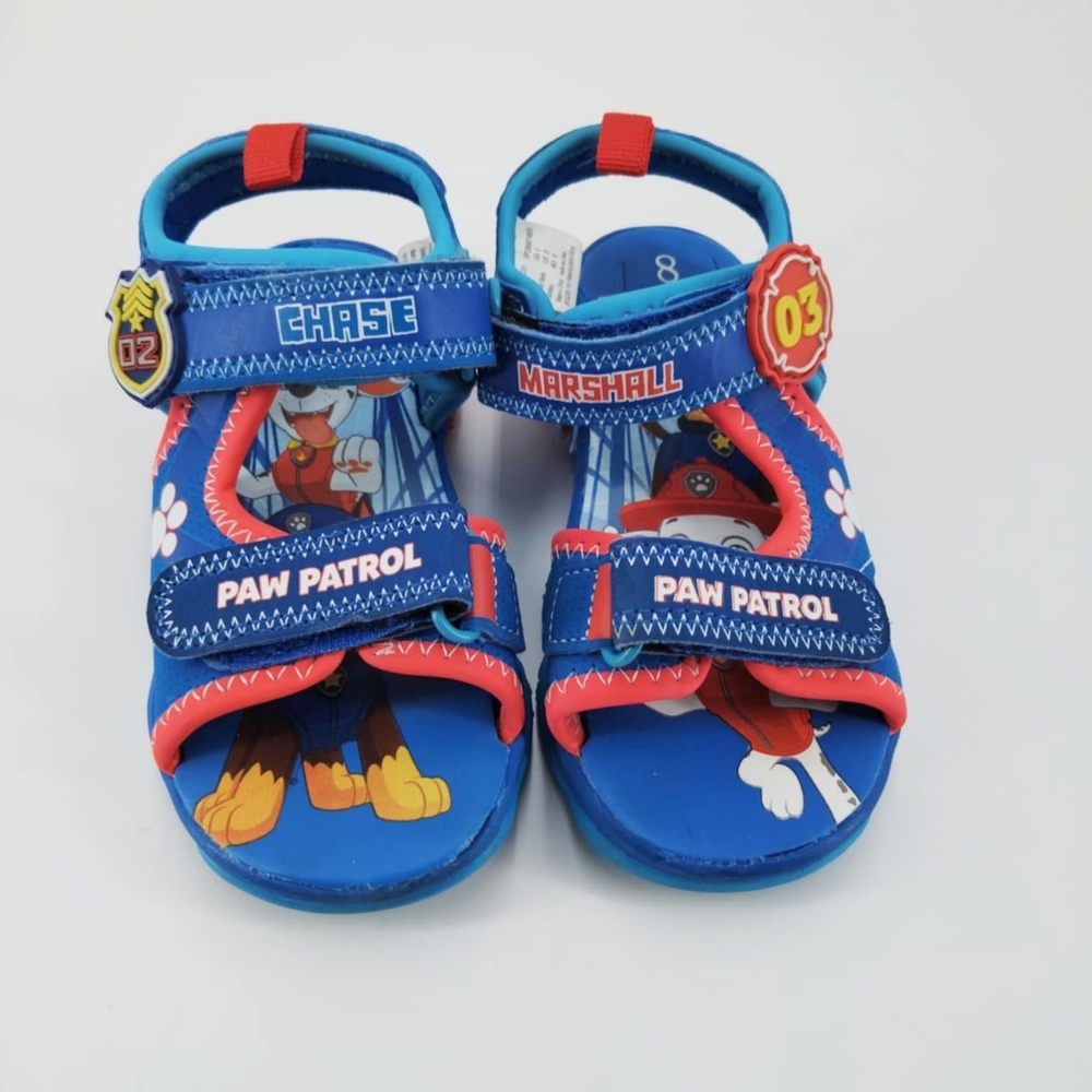 Nickelodeon Blue and Red Paw Patrol Sandals with Velcro Straps
